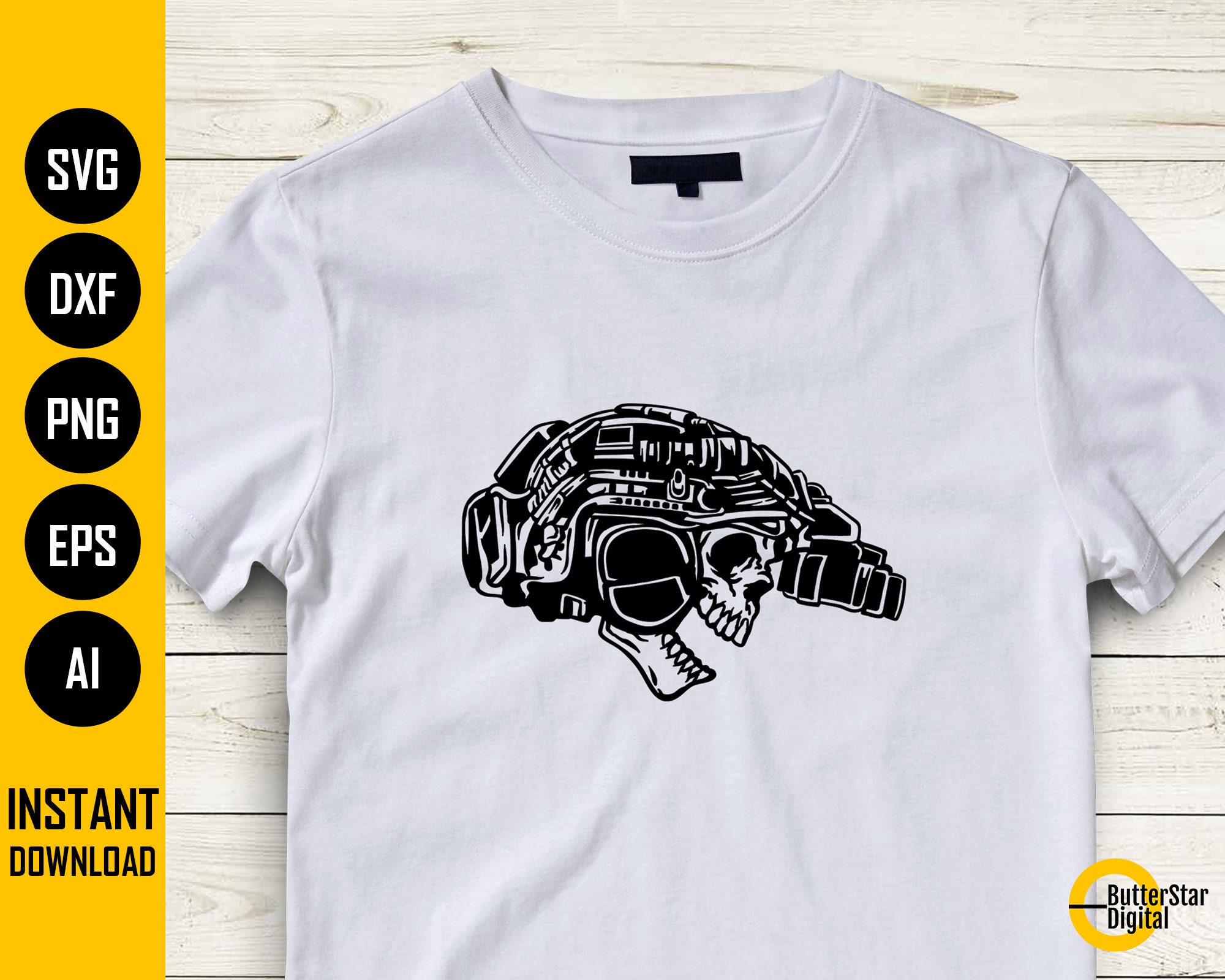 Night Vision Goggles Soldier Skull SVG Military Personnel - Etsy UK