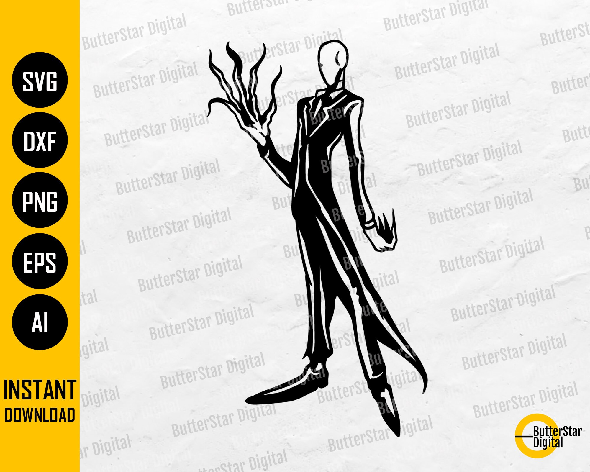 Slenderman Clipart Transparent - Slenderman Roblox - Free