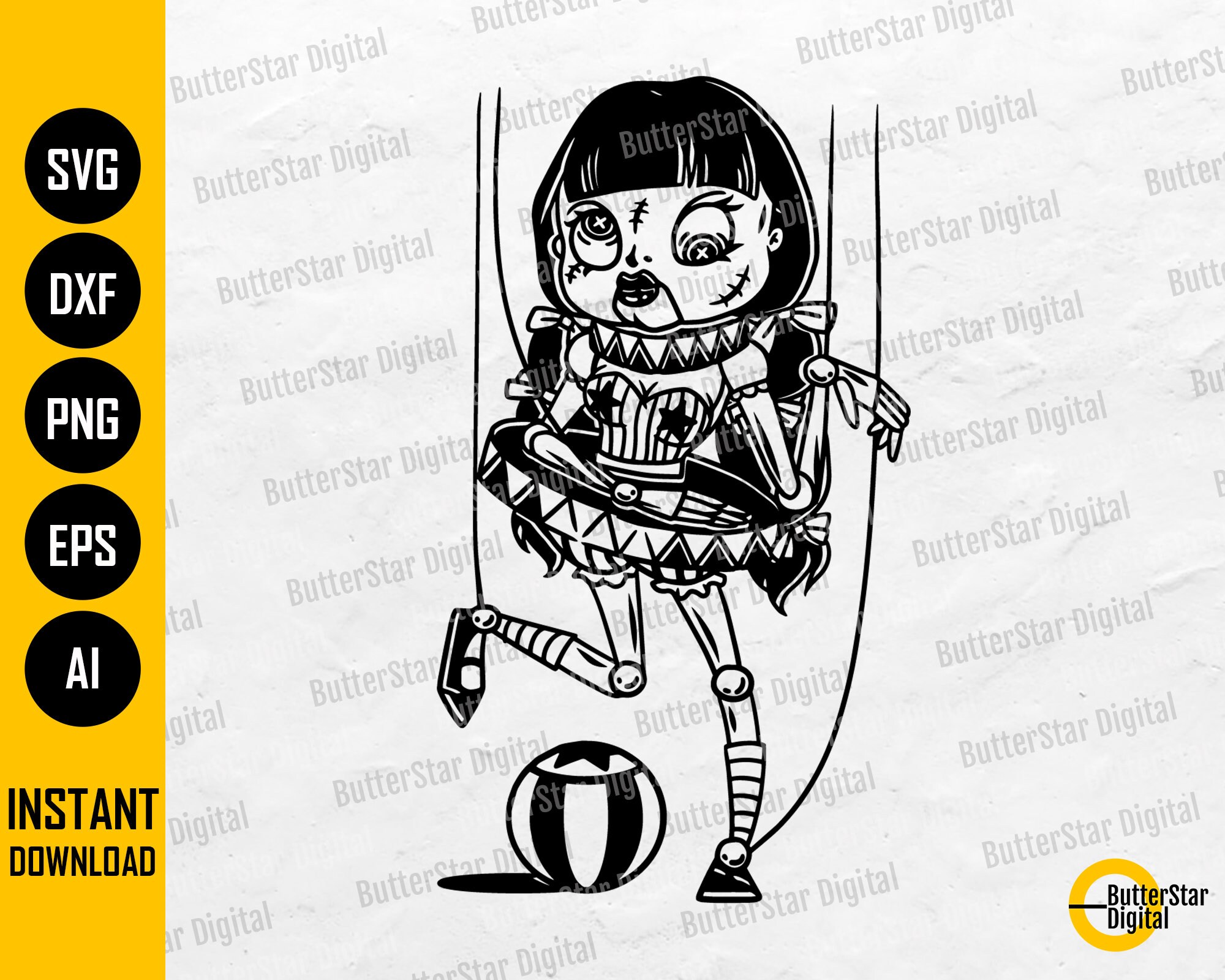 Puppet Doll SVG Puppeteer SVG Control SVG Creepy Shirt Etsy Canada