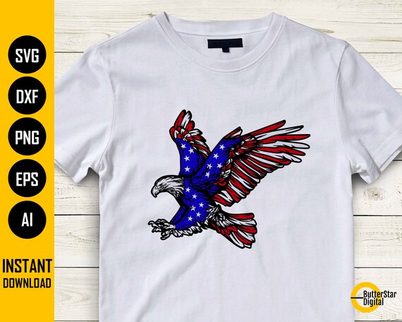 アメリカ国旗 ワシ SVG | アメリカ合衆国 | 星条旗 | Cricut