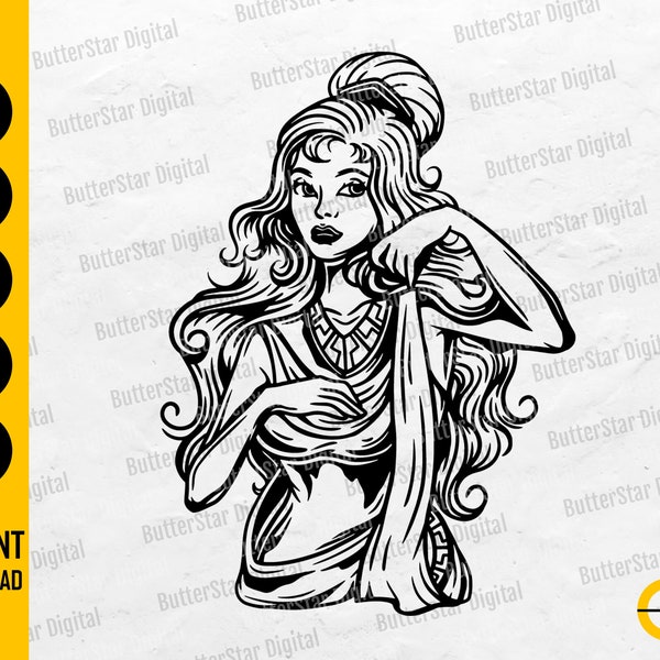 Goddess SVG | Beautiful Woman SVG | Women Empowerment SVG | Cricut Silhouette Cutting File | Printable Clipart Vector Digital Dxf Png Eps Ai