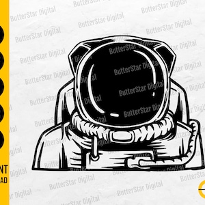 Astronaut SVG | Space SVG | Astronaut T-Shirt Decals Graphics | Cricut Cutting Files Silhouette Cameo Clip Art Vector Digital Dxf Png Eps Ai