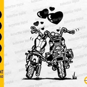 Motorcycle Lovers SVG | Chopper Bike Motor Motorbike Rider Riding Ride | Cricut Cutting File Printable Clipart Vector Digital Dxf Png Eps Ai