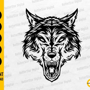 Wolf Head SVG | Wolf Pack SVG | Husky Dog Forest Woods Outdoors Mountains | Cricut Cut File Printable Clip Art Vector Digital Dxf Png Eps Ai