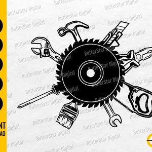 Builder SVG | Contractor SVG | Repairman SVG | Carpenter T-Shirt Decals | Cricut Cut Files Silhouette Clip Art Vector Digital Dxf Png Eps Ai