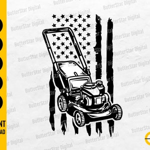 US Push Lawn Mower SVG | Lawnmower Svg | Lawn Mowing Shirt Sticker Vinyl Decal | Cutting File Cuttable Clipart Vector Digital Dxf Png Eps Ai