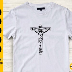 Jesus Crucifix SVG | Jesus Christ on Cross SVG | Religious Christian ...