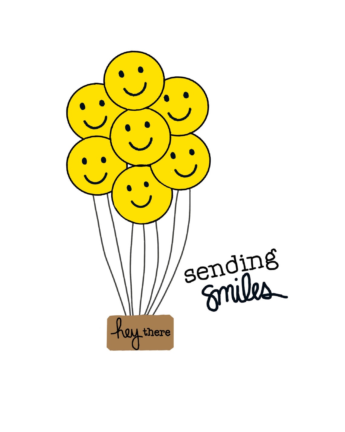 Sending Smiles Greeting Card INCLUDED With the Purchase of a Etsy