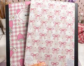 Couverture de cahier de composition| Stickers pour ordinateur portable| Carnet de notes personnalisé| Cahier de fournitures scolaires| Carnet de notes larges|