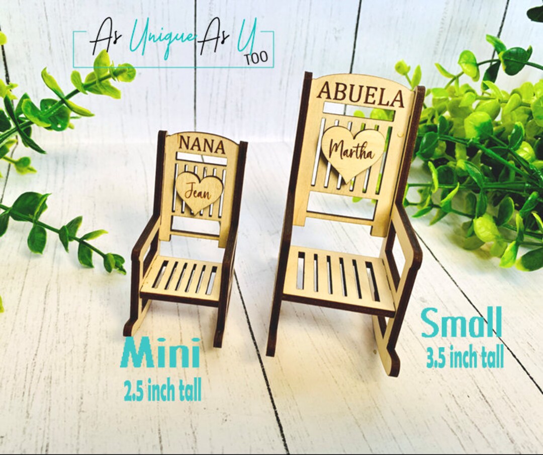 Engraved Rocking Chair LARGER SIZE , Wedding Place Setting, Memorial