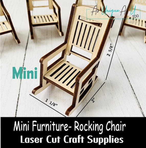 Mini Rocking Chair, DIY Craft Supplies, Wedding Place Setting