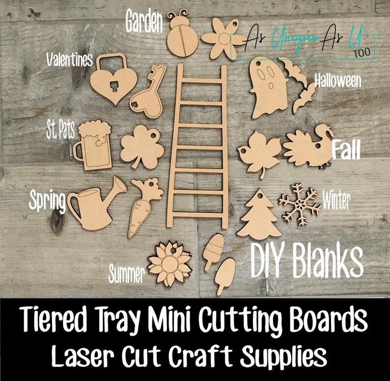 DIY Tiered Tray Ladder Kit Tiered Tray Decor DIY Wood Kit Etsy