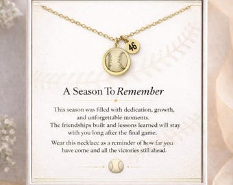 Softball Necklace, End of Season Softball Gift, Softball Player Gift, Softball Team Gift, Personalized Softball Gift, Athlete Keepsake