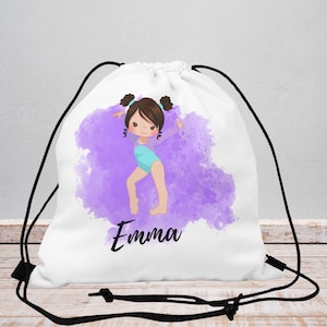 HJKLONE Gymnastics Drawstring Bag Gymnastics Backpack Gymnastics Party Favor Bag Team Gifts Bag (Pink,1Pcs) | Drawstring Bags