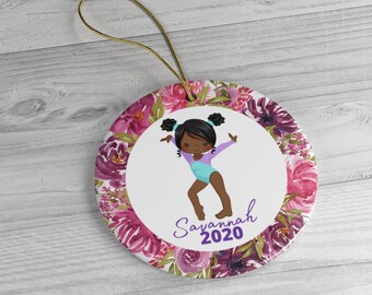 Ornamento di ginnastica personalizzato per ragazze