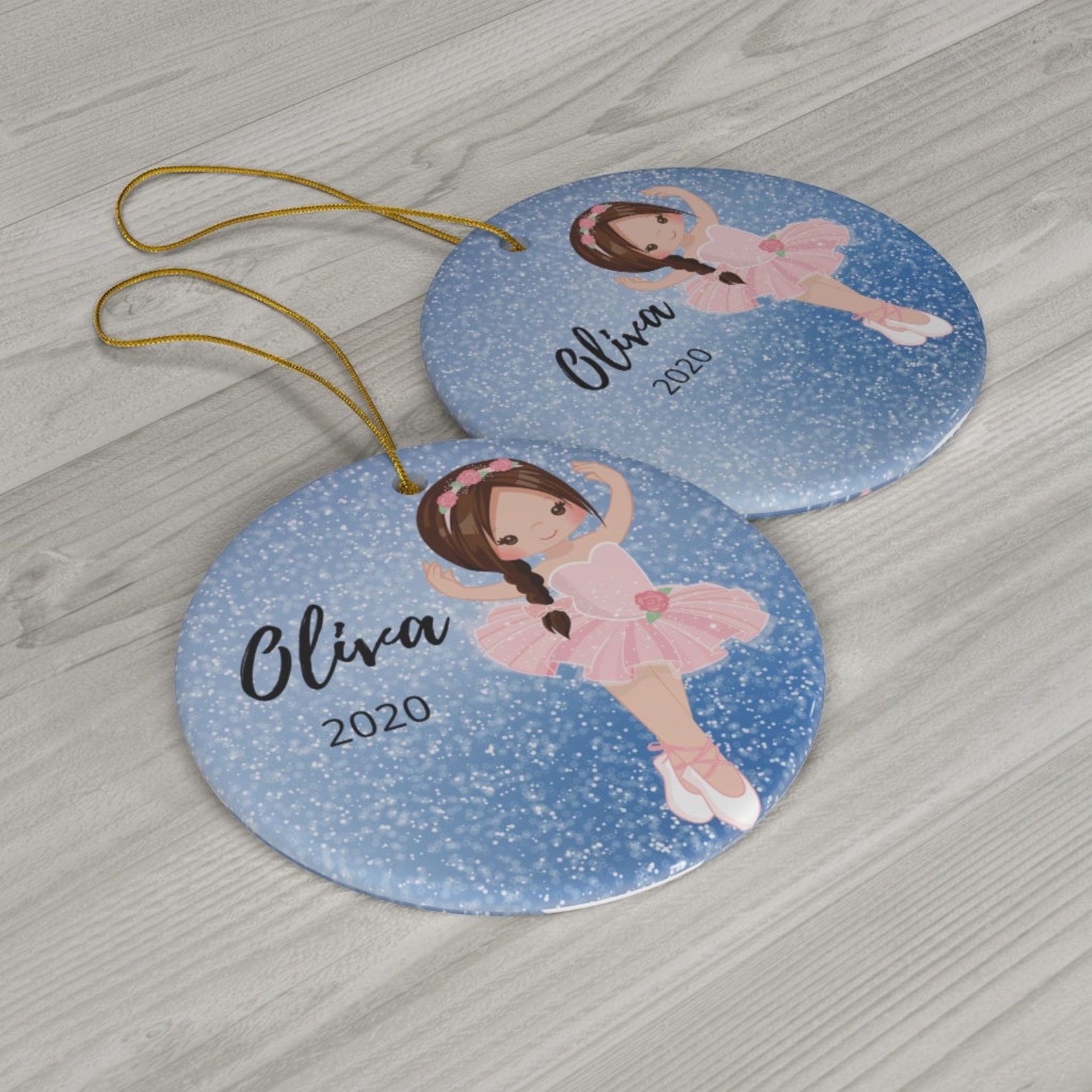 Girls Dance Ornament Personalized Ballet Dancer Ornament Etsy