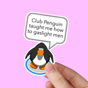 Club Penguin Hello Sticker for iOS & Android