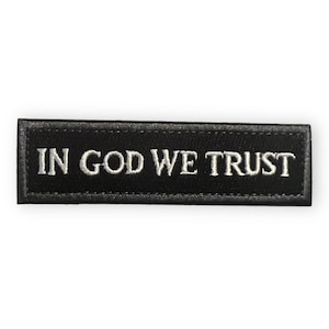 In God We Trust, Iron on Patch,Sew On, Embroidered Patches, Religious patches