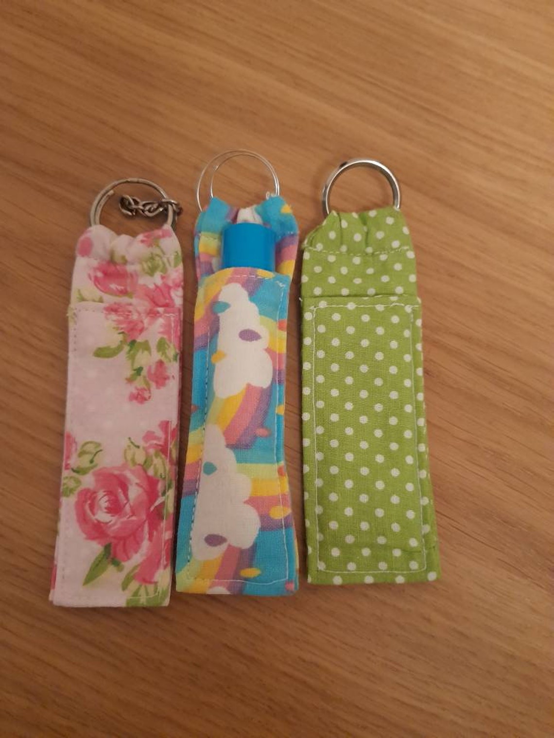 Lip balm keyring // lip gloss holder // lip balm keychain Etsy