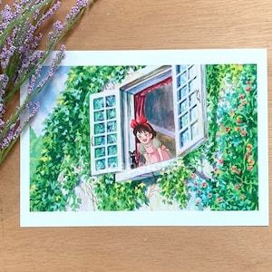 Anime Movie Window Print | Wall Art, Wall Decor, Anime Print, Cute Print, A5 Print, A4 Print, Anime Art, Anime Movie, Aesthetic Print