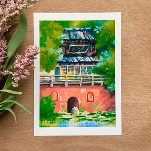 Anime Abandoned Theme Park Print | Wall Art, Anime Print, Cute Print, A5 Print, A4 Print, Anime Art, Anime Movie, Aesthetic Print