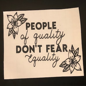 Equality Vinyl Decal