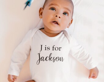 Personalized baby name onesie®, First name baby onesie®, Baby announcement, Custom onesie®, Short/Long sleeve onesie®, Baby shower gift