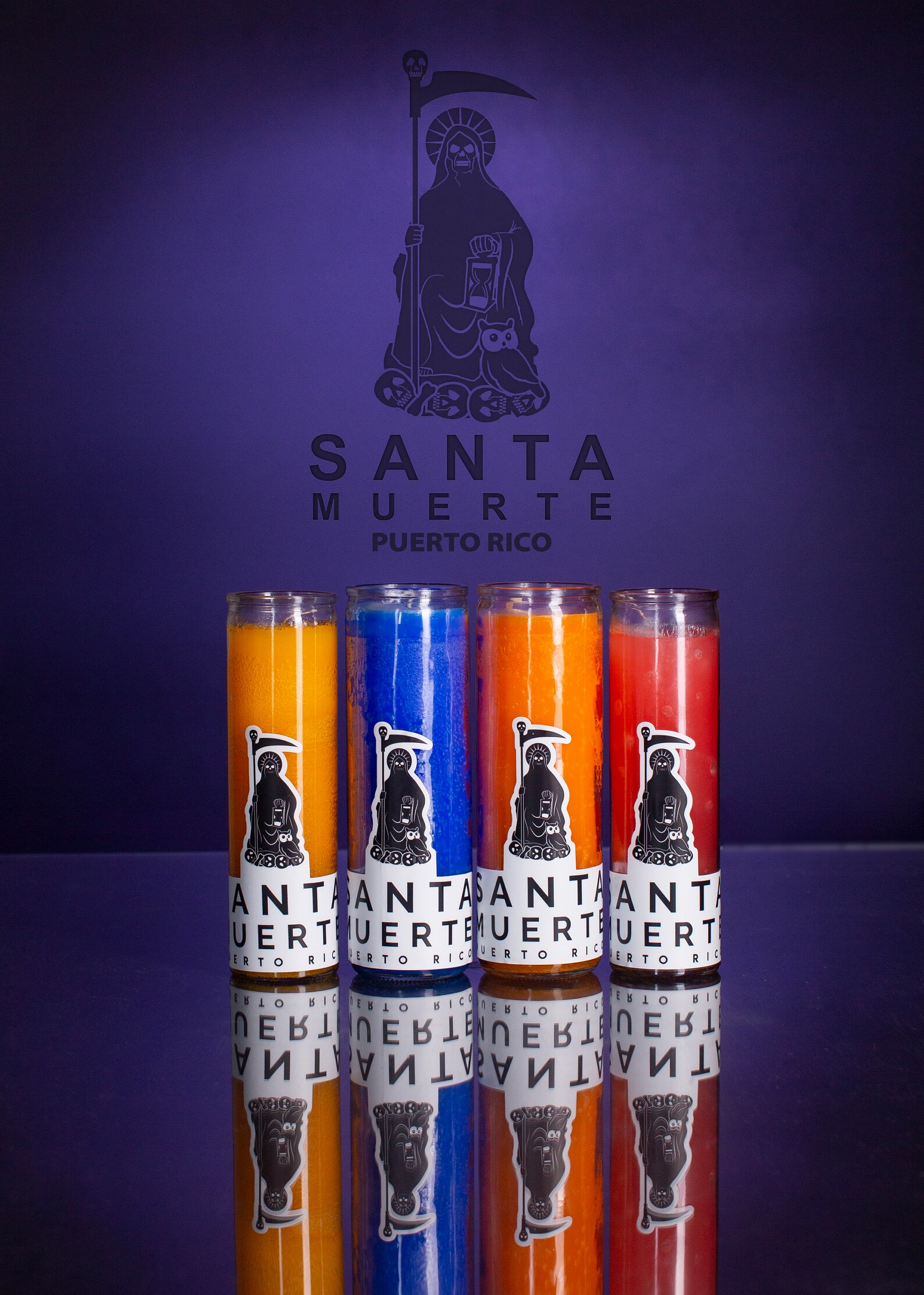 Santa Muerte Candle Meditation Candle Ritual Candles Etsy