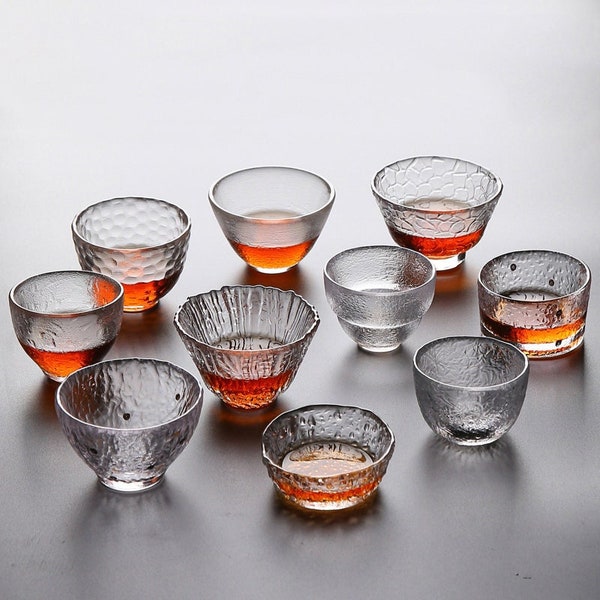 Clear Glass Cups Etsy