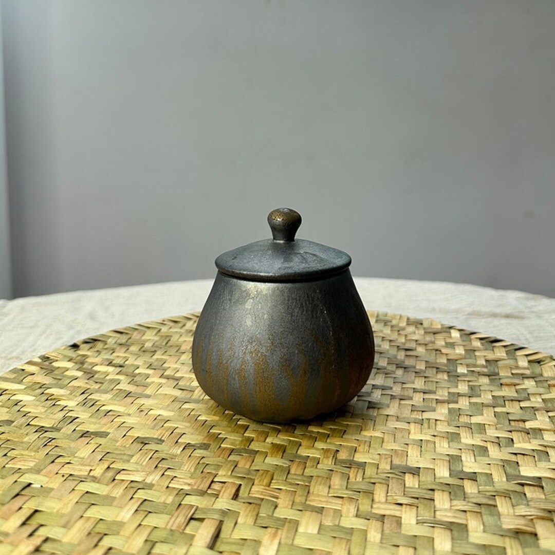 Delicateas Unique Ceramic Tea Storage Canister Small Tea Tins Etsy