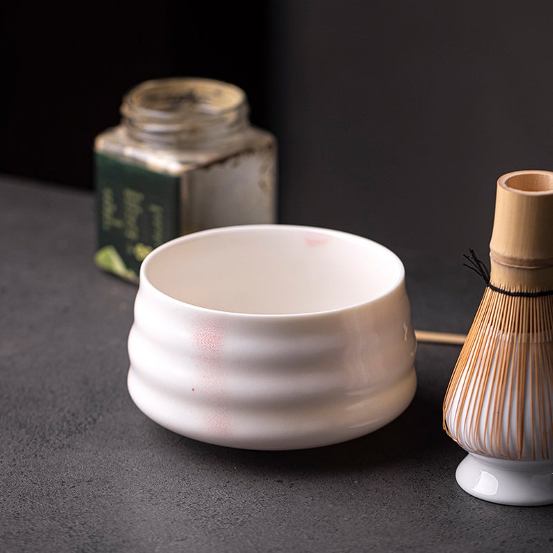 Delicateas Ceramic Matcha Tea Set White Design Japanese Etsy