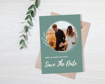 Cream & Sage Printable Save The Date