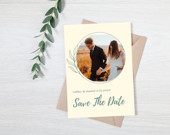 Cream & Sage Printable Save The Date