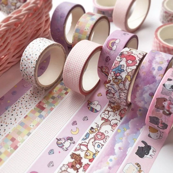 Pink Washi Tape | Pink Zig Zag Tape | White and Light Pink Zig Zag Washi  Tape - 9/16in. x 10 Yards (pm341336a)