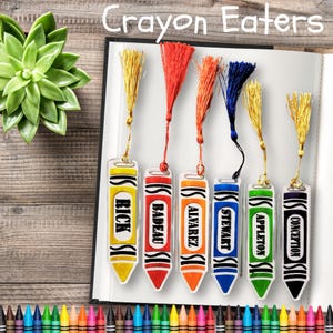 Crayon Eater Bookmark, book lover, Marine Gift, Jarhead, Crayon gag gift, Marine Gift, Perfect Gag Gift for Marines