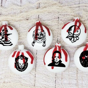 Pick and choose Horror Christmas Ornaments