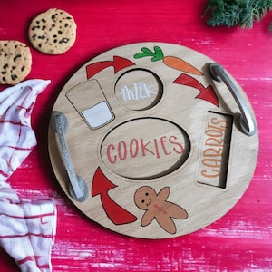 Santa Tray Plate / Christmas / Christmas eve / Cookies for Santa / cookie tray