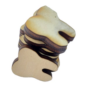 Laser Cut Wood Tooth Earring Blanks: DIY Jewelry, Party Decor