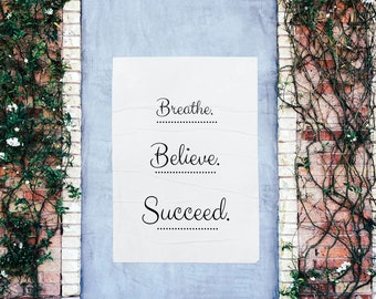 Inspirational Words, Home Decor, Success, Calligraphy, Beautiful Home Decor, Word Posters, Wall Posters, For the Home, Office Decor, Cute