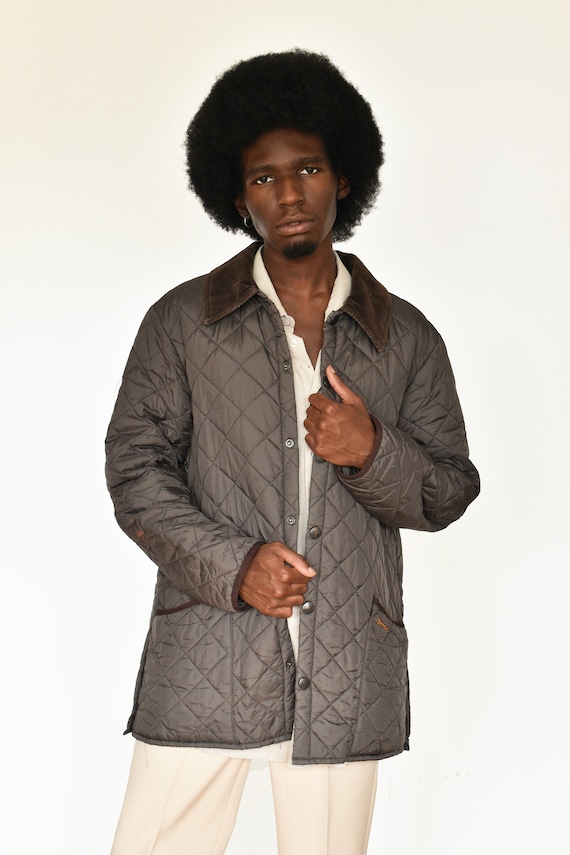 Vintage unisex light Barbour puffer jacket