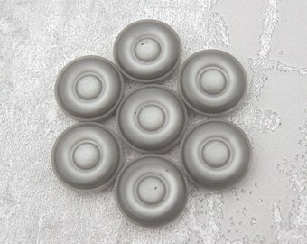 2 Buttons Per Order Large Metal Splat Pattern Button Gray Tone Metal Shank Button in Irregular Shape Big Non-Traditional Buttons