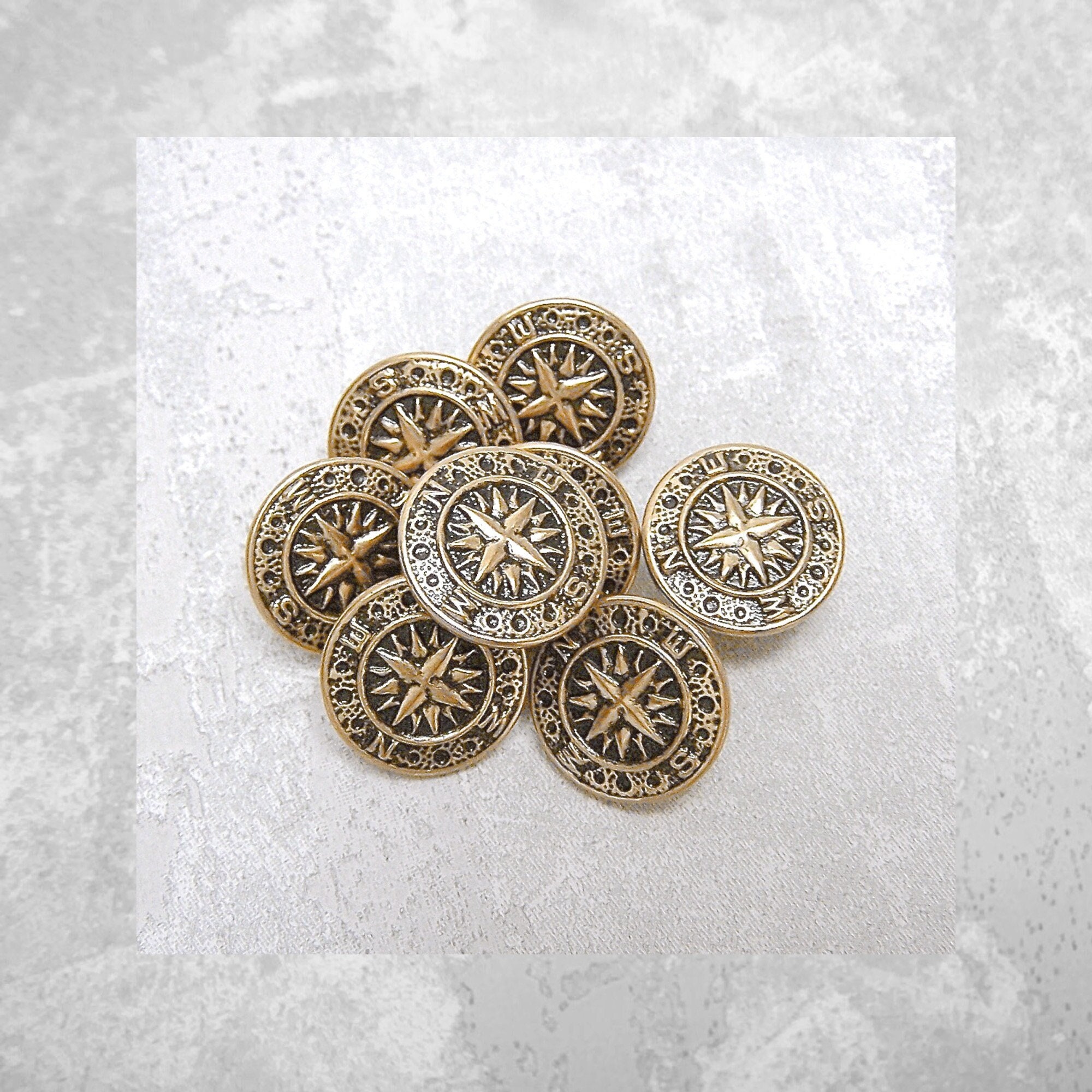 Rustic unfinished wood button set of 36 small buttons 13mm