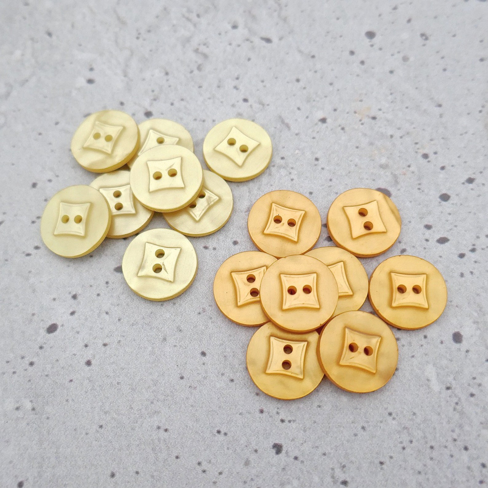 Yellow Sewing Buttons 18mm .71 Inch CHOOSE Pastel Golden Etsy