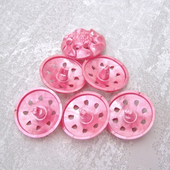 Pierced Swirlback Buttons - CHOOSE 19mm 3/4 Inch, 28mm 1-1/8 Inch