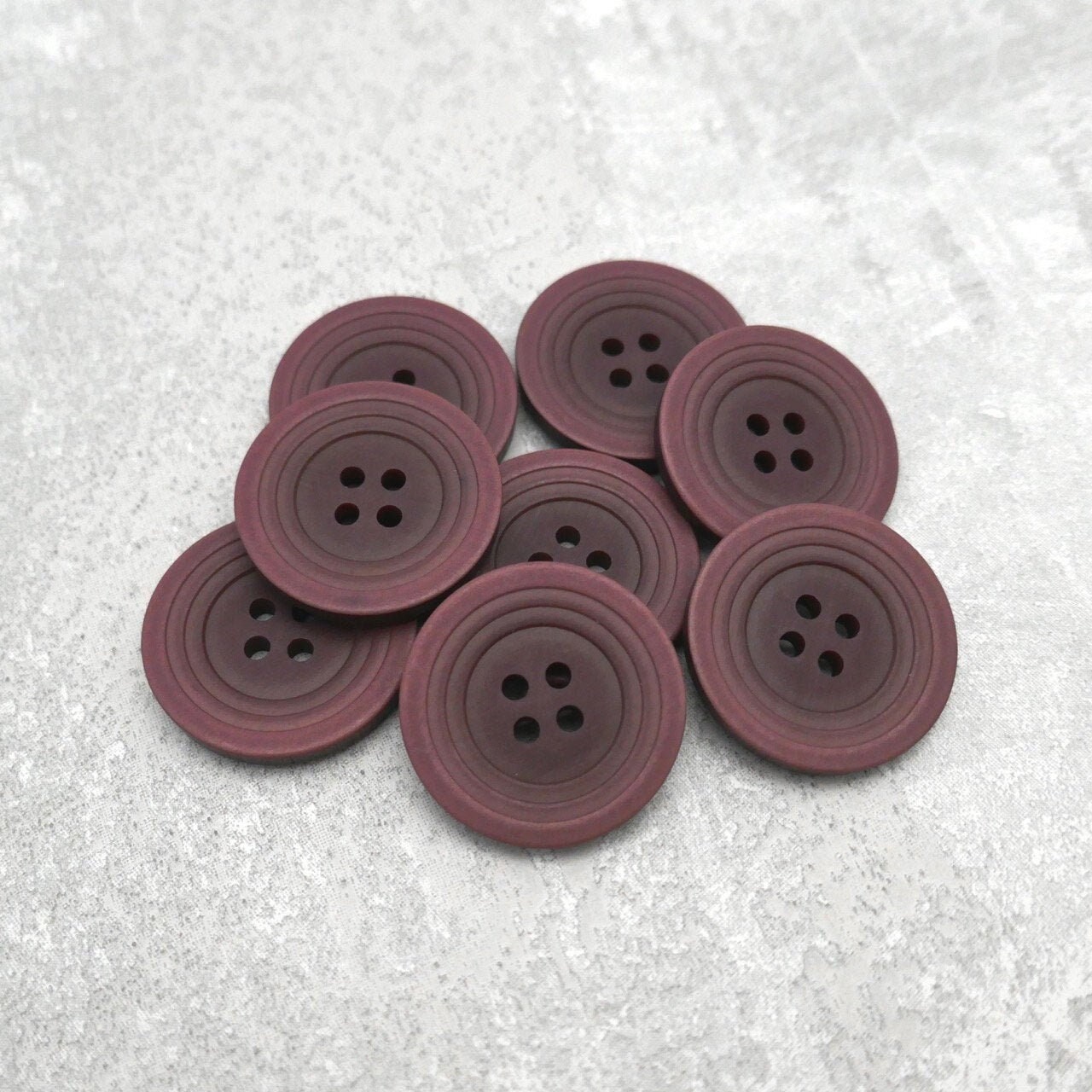  Xucus 10pcs/lot High-end Color red Circular Resin Buttons Joker  Cashmere Mink Coat dust Coat Buttons for Women 21mm-30mm - (Color: Red,  Size: 38mm)