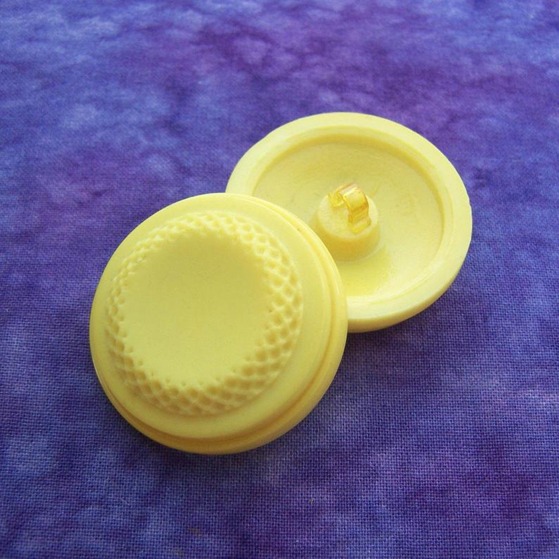 Large Lemon Yellow Buttons 36mm 1.41 inch Modern Etched Etsy