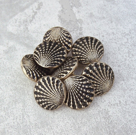 Clam Shell Buttons CHOOSE 15mm 5/8 In. 19mm 3/4 Inch Aphrodite's