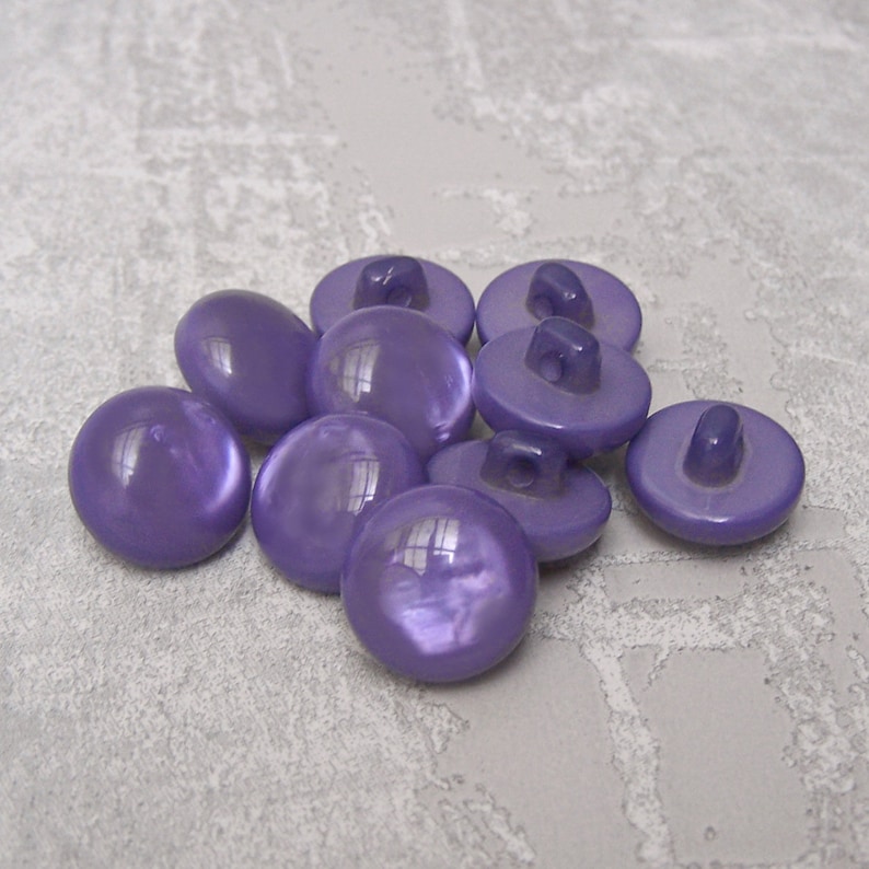 Amethyst Purple Buttons 14mm .55 Blue-violet Marbled - Etsy