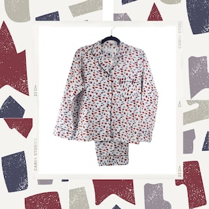 Leaf printed cotton pyjamas | 100% cotton pyjamas | Women Cotton Pyjamas/ Pure cotton pyjamas for women/ lightweight and soft