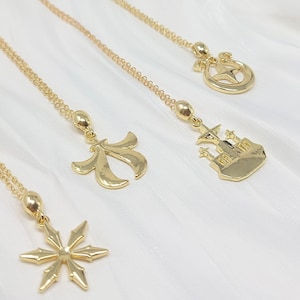 Children of Light Necklaces Dreams Season Aurora Season Enchantment Season Prophecy Season Necklaces Merch Gold Pendants Gamer Gift